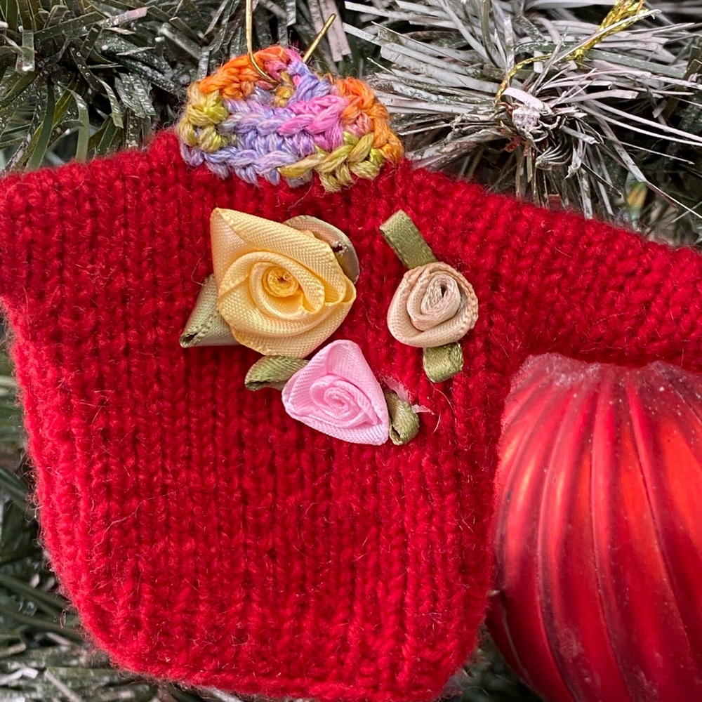 Christmas Ornament Handmade Mini Sweater